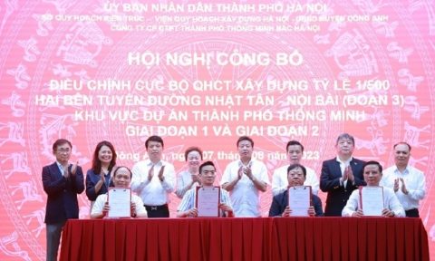 Hà Nội: Công bố điều chỉnh cục bộ quy hoạch chi tiết hai bên tuyến đường Nhật Tân – Nội Bài