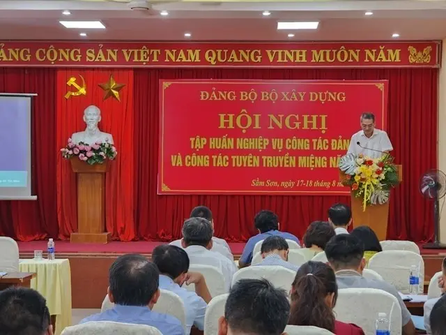Đảng ủy Bộ Xây dựng: Triển khai Hội nghị tập huấn nghiệp vụ công tác Đảng năm 2023