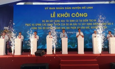 Hà Nội khởi công khu tái định cư phục vụ dự án Vành đai 4