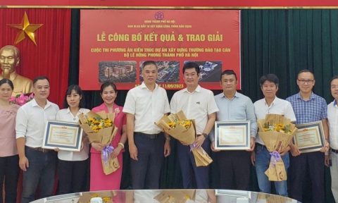 Trao giải Cuộc thi phương án kiến trúc Trường Đào tạo cán bộ Lê Hồng Phong thành phố Hà Nội