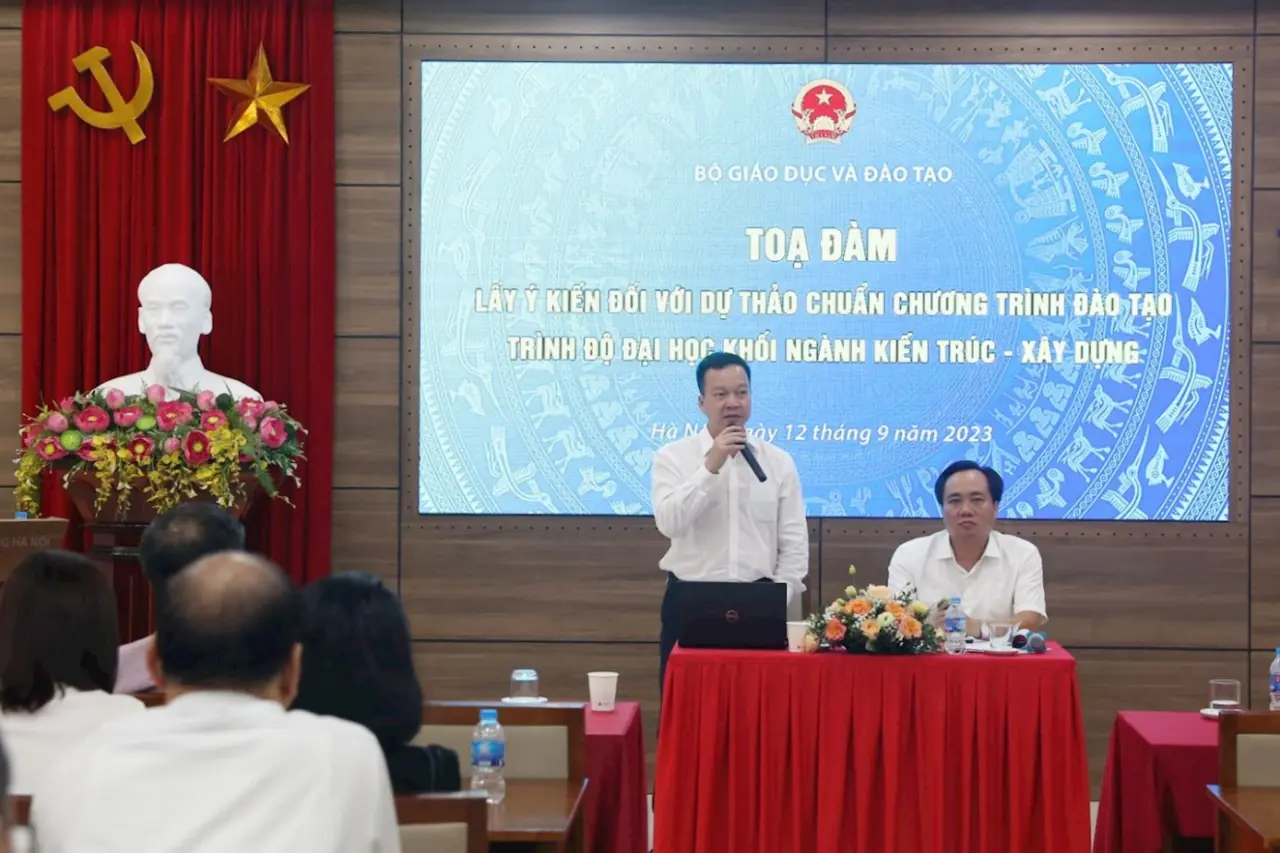 Lấy ý kiến dự thảo chuẩn chương trình đào tạo trình độ đại học khối ngành Kiến trúc – Xây dựng