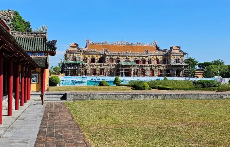 Chiêm ngưỡng ngôi điện độc đáo bậc nhất Đại nội Huế sau 5 năm trùng tu