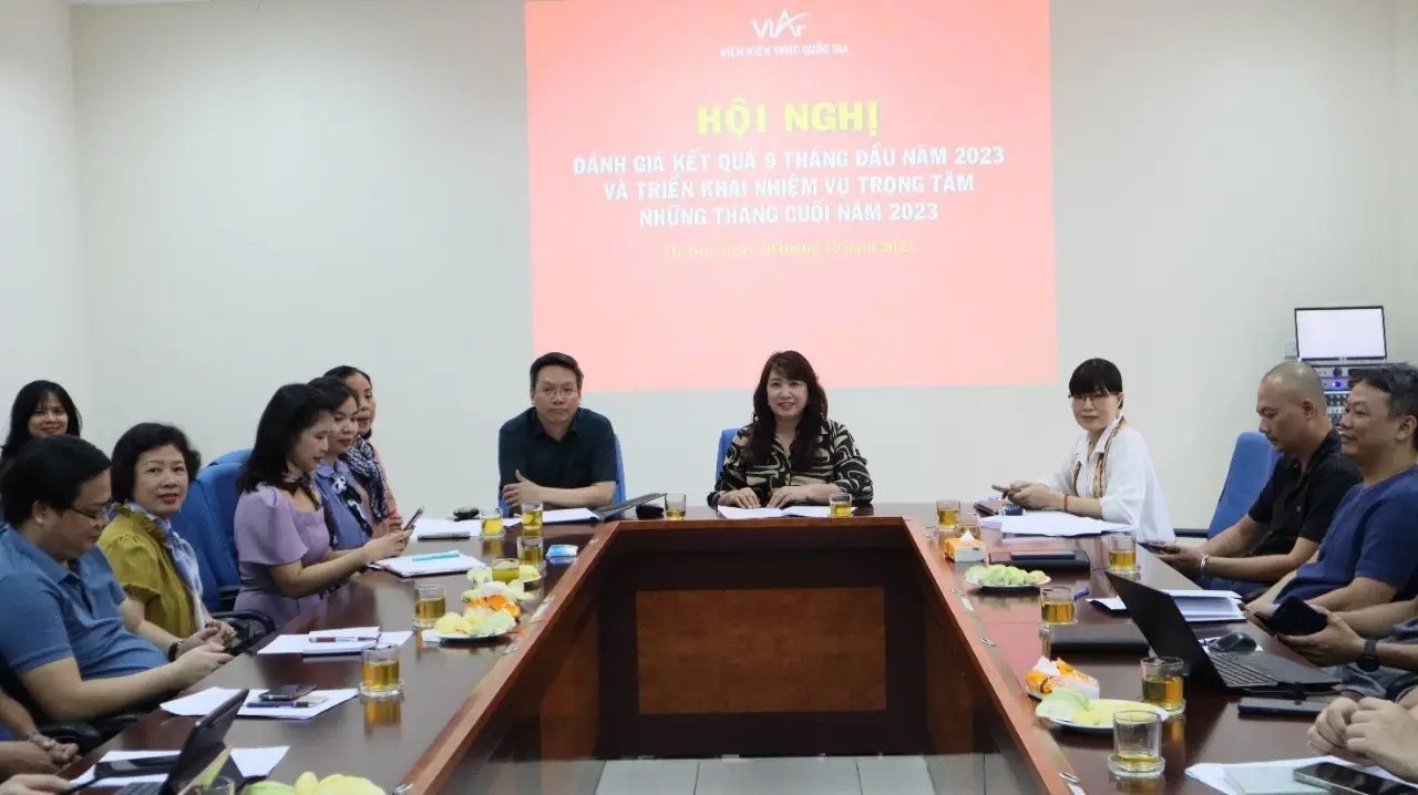 Viện Kiến trúc Quốc gia tổ chức Hội nghị đánh giá kết quả 9 tháng đầu năm 2023 và triển khai nhiệm vụ trọng tâm những tháng cuối năm