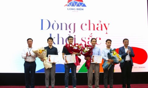 Hà Nội:  “Dòng chảy khởi sắc – Dấu ấn Long Biên” giành giải nhất sáng tác logo quận