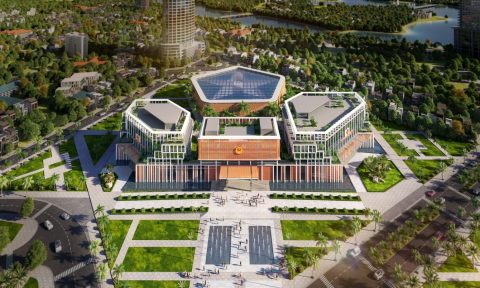 Ấn tượng phương án kiến trúc khu trung tâm hành chính mới Khánh Hòa