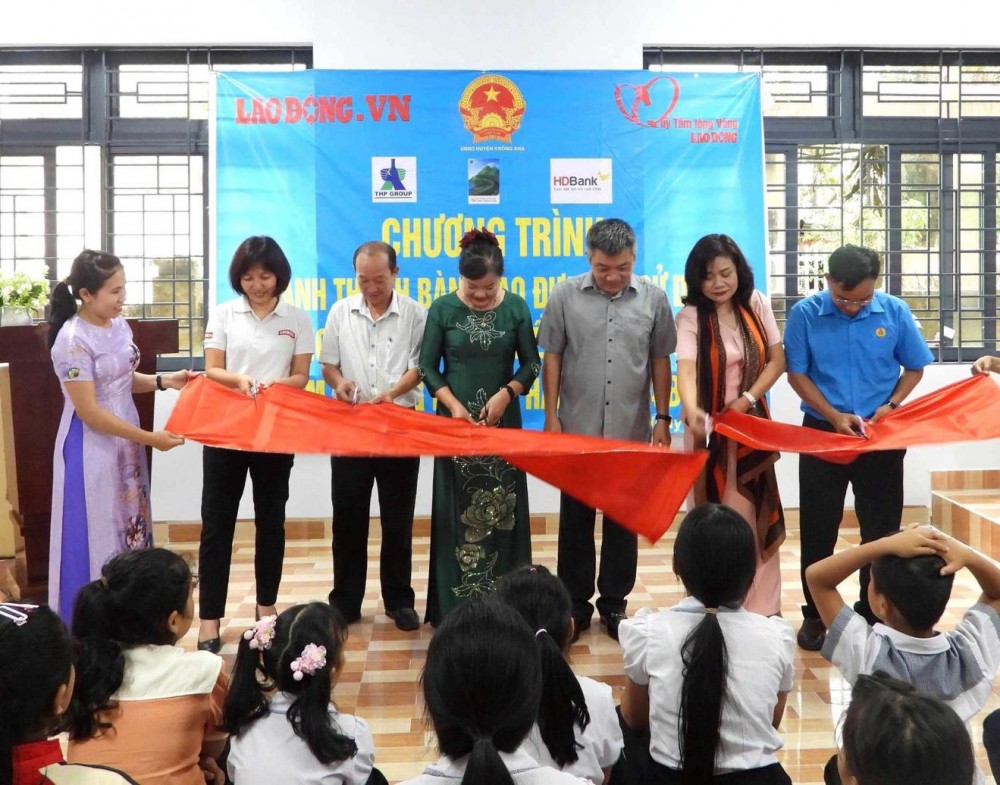 Tân Hiệp Phát chung tay khánh thành công trình nâng cấp, cải tạo điểm trường tiểu học tại Đắk Lắk