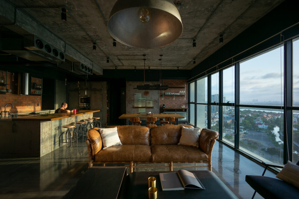 Xưởng ký ức – Căn hộ mang hơi thở của vật liệu và thời gian/QiD studio