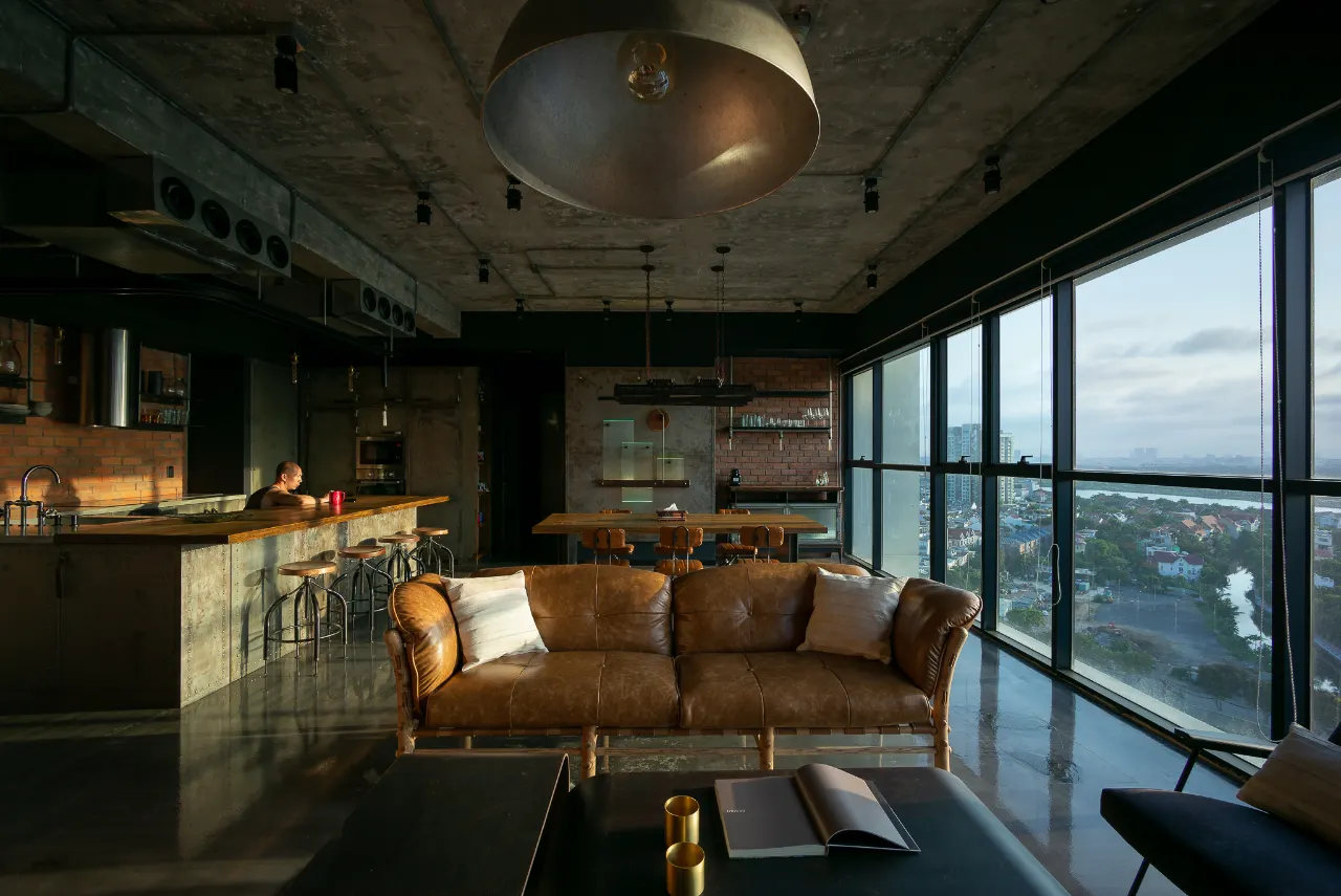 Xưởng ký ức – Căn hộ mang hơi thở của vật liệu và thời gian/QiD studio