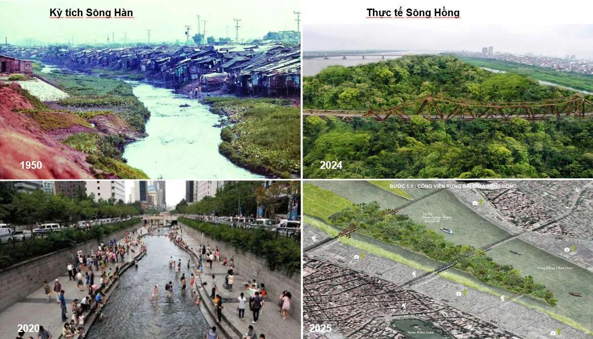 Đại lộ cảnh quan và phát triển ven sông Hồng: Đâu là ranh giới giữa giao thông và đê điều?