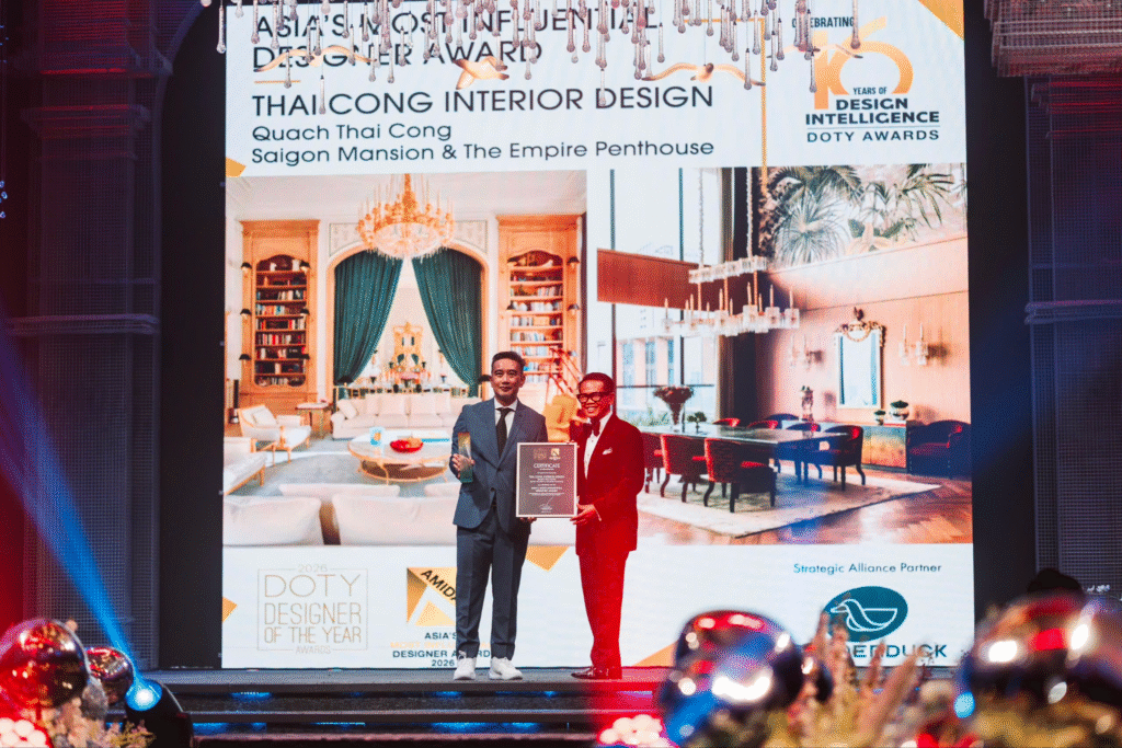 NTK Quách Thái Công chiến thắng giải thưởng Asia’s Most Influential Designer 2026 tại DOTY Awards