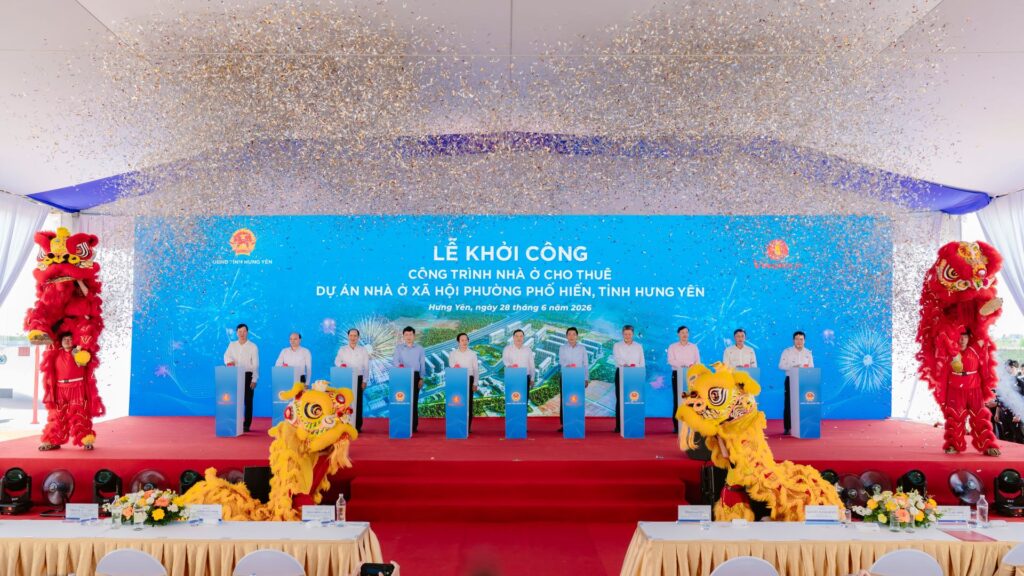 Vingroup khởi công Công trình nhà ở cho thuê Dự án  nhà ở xã hội Phường Phố Hiến, Tỉnh Hưng Yên